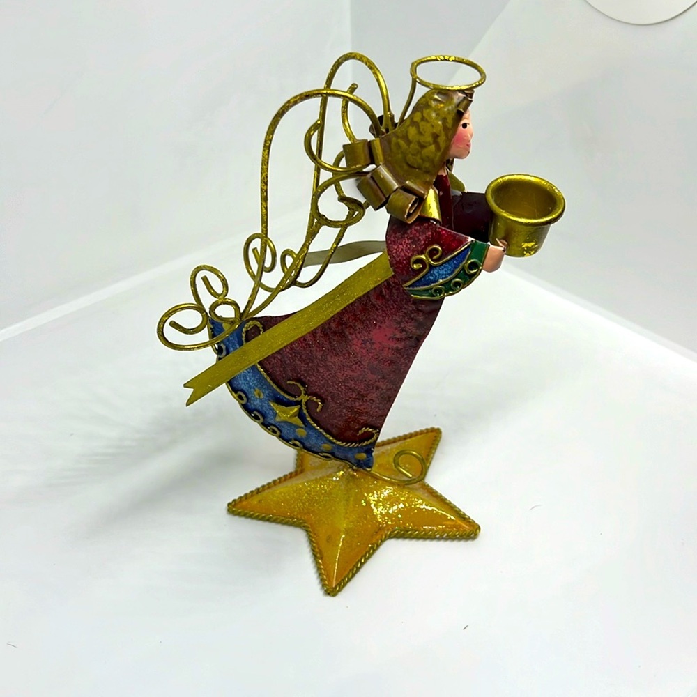 Christmas Angel Candle Holder Holiday Decor